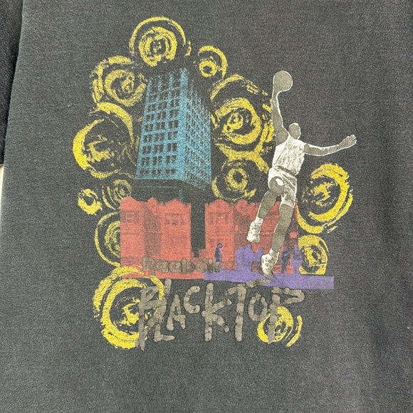 Vintage Reebok Blacktop Single Stitch Tshirt Large - Picture 4 of 10